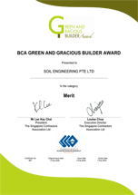BCA GGBA Certificate - Merit